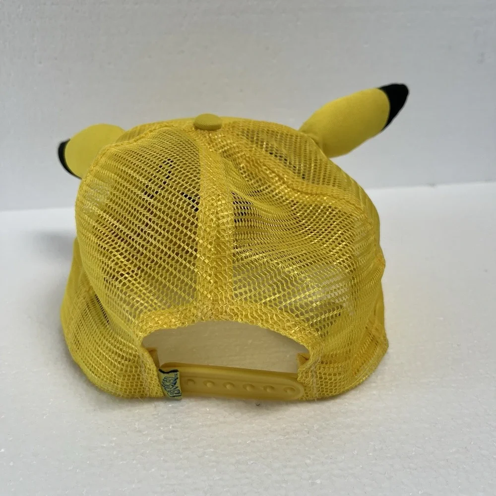 Pokemon‎ Pikachu 3D Face Hat With Ears Baseball Cap Yellow Nintendo Game Freak